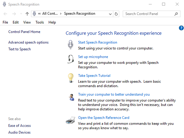 Speech Recognition Software Windows